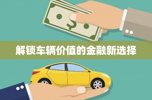 和布克赛尔解锁车辆价值的金融新选择